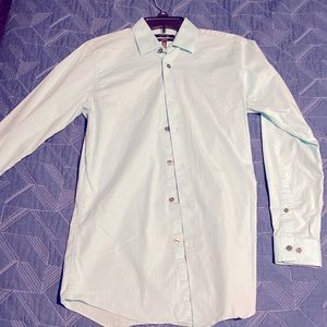 Teal men’s dress shirt